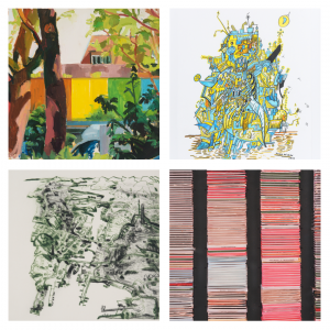 a grid showing four artworks from the ART/CRAFT 2024 auction